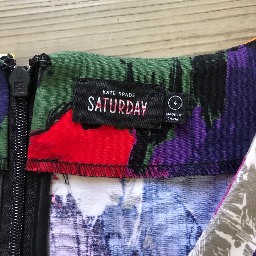 Kate Spade Saturday Color Splash Dress V Neck - Picture 6 of 7